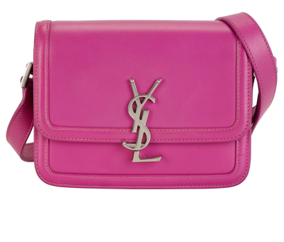 Small Solferino Crossbody, &pound;650, Handbags, Pink, Leather, Front view